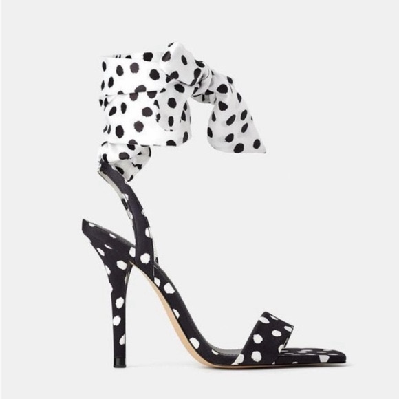 Zara Polka Dot Heels - Picture 4 of 4